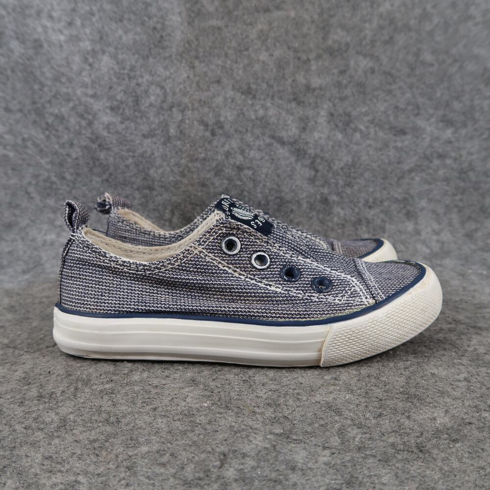 H&M Shoes Toddler Kids 9 Casual Sneakers Slip On Trainer Canvas Blue Surfer Vibe